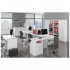 Comoda cu 6 sertare, PAL laminat, 138x40x77 cm, alb mat [5]