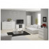 Comoda cu 6 sertare, PAL laminat, 138x40x77 cm, alb mat [6]