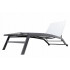 Sezlong pliabil reglabil pentru terasa si balcon, textilena si cadru otel, 195x63x90 cm, gri [5]