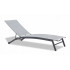 Sezlong pliabil reglabil pentru terasa si balcon, textilena si cadru otel, 195x63x90 cm, gri [6]