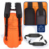 Geanta de inot tip rucsac, cu spatiu depozitare uscat 2 in 1, geamandura gonflabila de siguranta, etansa cu 2 camere de aer, 35 L, fluier de urgenta i [35]