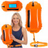 Geanta de inot cu spatiu depozitare uscat 2 in 1, geamandura gonflabila de siguranta, fereastra transparenta pentru utilizare telefon, 20 L, 42x22x15 [2]