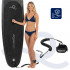Set placa gonflabila Stand Up PaddleBoard 350x81x15 cm, cu pompa, kit de reparatii, geanta de transport, vasla, maxim 150 kg, negru [2]