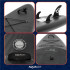 Set placa gonflabila Stand Up PaddleBoard 350x81x15 cm, cu pompa, kit de reparatii, geanta de transport, vasla, maxim 150 kg, negru [30]