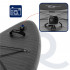 Set placa gonflabila Stand Up PaddleBoard 350x81x15 cm, cu pompa, kit de reparatii, geanta de transport, vasla, maxim 150 kg, negru [31]