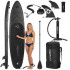 Set placa gonflabila Stand Up PaddleBoard 350x81x15 cm, cu pompa, kit de reparatii, geanta de transport, vasla, maxim 150 kg, negru [35]