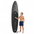 Set placa gonflabila Stand Up PaddleBoard 350x81x15 cm, cu pompa, kit de reparatii, geanta de transport, vasla, maxim 150 kg, negru [6]