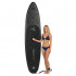Set placa gonflabila Stand Up PaddleBoard 350x81x15 cm, cu pompa, kit de reparatii, geanta de transport, vasla, maxim 150 kg, negru [7]