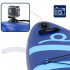 Set placa gonflabila Stand Up PaddleBoard 350x81x15 cm, cu pompa, kit de reparatii, geanta de transport, vasla, maxim 150 kg, albastru [3]