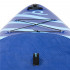 Set placa gonflabila Stand Up PaddleBoard 350x81x15 cm, cu pompa, kit de reparatii, geanta de transport, vasla, maxim 150 kg, albastru [22]