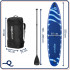 Set placa gonflabila Stand Up PaddleBoard 350x81x15 cm, cu pompa, kit de reparatii, geanta de transport, vasla, maxim 150 kg, albastru [39]