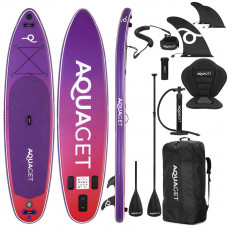 Set placa gonflabila Stand Up PaddleBoard 350x84x15 cm, cu pompa, scaun kayak, kit de reparatii, geanta de transport, vasla 2 in 1, maxim 220 kg, mov Set placa gonflabila Stand Up PaddleBoard 350x84x15 cm, cu pompa, scaun kayak, kit de reparatii, geanta de transport, vasla 2 in 1, maxim 220 kg, mov