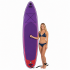 Set placa gonflabila Stand Up PaddleBoard 350x84x15 cm, cu pompa, scaun kayak, kit de reparatii, geanta de transport, vasla 2 in 1, maxim 220 kg, mov [24]