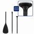 Set placa gonflabila Stand Up PaddleBoard 350x84x15 cm, cu pompa, scaun kayak, kit de reparatii, geanta de transport, vasla 2 in 1, maxim 220 kg, alba [19]
