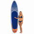 Set placa gonflabila Stand Up PaddleBoard 350x84x15 cm, cu pompa, scaun kayak, kit de reparatii, geanta de transport, vasla 2 in 1, maxim 220 kg, alba [28]