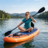 Set placa gonflabila Stand Up PaddleBoard 350x81x15 cm, cu pompa, scaun kayak, kit de reparatii, geanta de transport, vasla 2 in 1, maxim 220 kg, port [3]