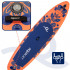 Set placa gonflabila Stand Up PaddleBoard 350x81x15 cm, cu pompa, scaun kayak, kit de reparatii, geanta de transport, vasla 2 in 1, maxim 220 kg, port [12]