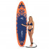 Set placa gonflabila Stand Up PaddleBoard 350x81x15 cm, cu pompa, scaun kayak, kit de reparatii, geanta de transport, vasla 2 in 1, maxim 220 kg, port [40]
