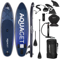 Set placa gonflabila Stand Up PaddleBoard 320x84x15 cm, cu pompa, scaun kayak, kit de reparatii, geanta de transport, vasla 2 in 1, maxim 180 kg, alba Set placa gonflabila Stand Up PaddleBoard 320x84x15 cm, cu pompa, scaun kayak, kit de reparatii, geanta de transport, vasla 2 in 1, maxim 180 kg, alba