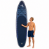 Set placa gonflabila Stand Up PaddleBoard 320x84x15 cm, cu pompa, scaun kayak, kit de reparatii, geanta de transport, vasla 2 in 1, maxim 180 kg, alba [13]