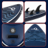 Set placa gonflabila Stand Up PaddleBoard 320x84x15 cm, cu pompa, scaun kayak, kit de reparatii, geanta de transport, vasla 2 in 1, maxim 180 kg, alba [15]
