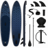 Set placa gonflabila Stand Up PaddleBoard 320x84x15 cm, cu pompa, scaun kayak, kit de reparatii, geanta de transport, vasla 2 in 1, maxim 180 kg, alba [21]