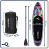 Set placa gonflabila Stand Up PaddleBoard 320x81x15 cm, cu pompa, scaun kayak, kit de reparatii, geanta de transport, vasla 2 in 1, maxim 150 kg, mov [17]
