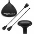 Vasla 2 in 1 pentru placa gonflabila SUP si kayak, lungime reglabila, aluminiu, 222 cm, negru [2]
