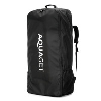 Rucsac transport pentru placa gonflabila SUP Stand Up PaddleBoard, 110 L, nylon, compartiment principal, negru