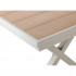 Masa gradina extensibila 180-240 cm din aluminiu cu blat aspect lemn, 180-240x90x76 cm, bej [14]