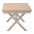 Masa gradina extensibila 180-240 cm din aluminiu cu blat aspect lemn, 180-240x90x76 cm, bej [11]