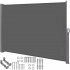 Paravan lateral pentru intimitate, extensibil, sistem fixare inclus, 160x250 cm, gri [5]