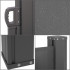 Paravan lateral pentru intimitate, extensibil, sistem fixare inclus, 160x300cm, gri inchis [5]
