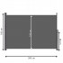 Paravan lateral pentru intimitate, extensibil, sistem fixare inclus, 160x300cm, gri inchis [10]