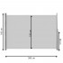 Paravan lateral pentru intimitate, extensibil, sistem fixare inclus, 160x300cm, gri deschis [21]