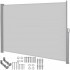 Paravan lateral pentru intimitate, extensibil, sistem fixare inclus, 160x300cm, gri deschis [5]