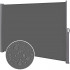 Paravan lateral pentru intimitate, extensibil, sistem fixare inclus, 180x350cm, gri inchis [3]