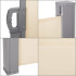 Paravan lateral pentru intimitate, extensibil, sistem fixare inclus, 180x350cm, bej [14]