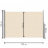 Paravan lateral pentru intimitate, extensibil, sistem fixare inclus, 180x350cm, bej [18]