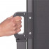 Paravan lateral pentru intimitate, extensibil, sistem fixare inclus, 180x400cm, gri inchis [13]