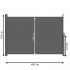 Paravan lateral pentru intimitate, extensibil, sistem fixare inclus, 200x400cm, gri inchis [19]