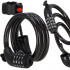 Lant antifurt bicicleta si trotineta, inchidere cifru, lungime 95 cm, Otel, Negru [14]