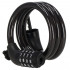 Lant antifurt bicicleta si trotineta, inchidere cifru, lungime 95 cm, Otel, Negru [10]