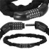 Lant antifurt bicicleta si trotineta, inchidere cifru, lungime 98 cm, Otel, Negru [6]