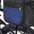 Geanta portbagaj bicicleta dubla, buzunare laterale, 32x30x28cm, negru albastru reflectorizant, 15 litri [4]