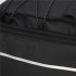 Geanta portbagaj bicicleta, 1 compartiment si 2 buzunare laterale, 38x14x16cm, negru cu elemente reflectorizante gri [8]