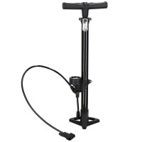 Pompa bicicleta cu manometru, accesorii umflare mingi si articole gonflabile, 160PSI, aluminiu, 60cm