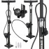 Pompa bicicleta cu manometru, accesorii umflare mingi si articole gonflabile, 160PSI, aluminiu, 60cm [10]