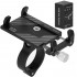 Suport de telefon pentru bicicleta, motocicleta, scuter, trotineta, din aluminiu, negru [2]