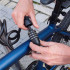 Antifurt bicicleta cu cablu metalic si blocare prin cifru, suport montare pe cadru, 95 cm, negru [12]